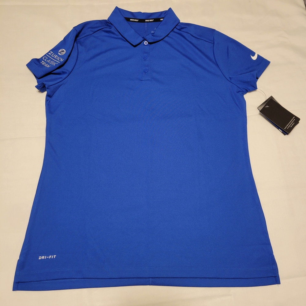 Nike Women's Blue Zurich Classic Team Polo Size L
